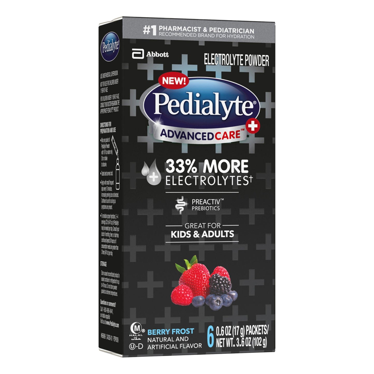 Pedialyte AdvancedCare Plus Oral Electrolyte Solution Berry Frost Flavor