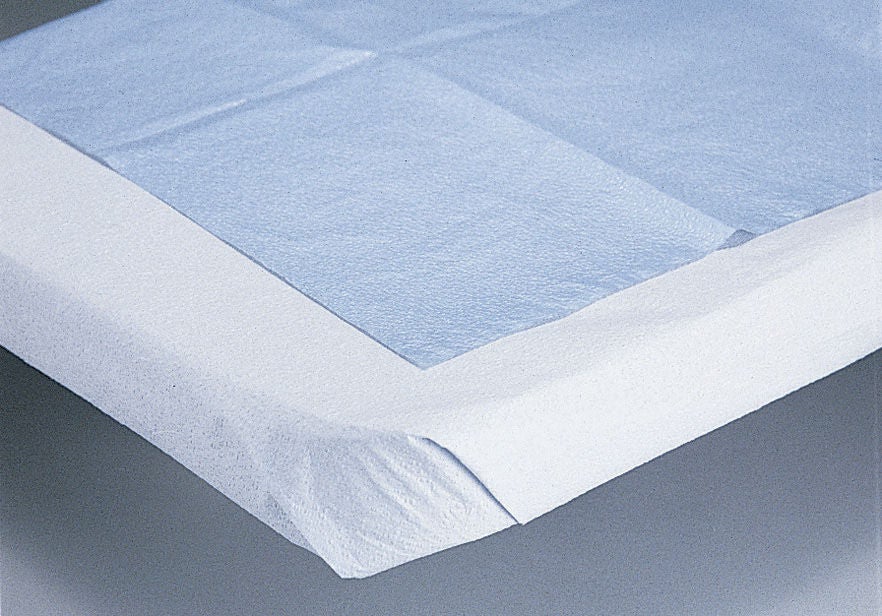 Medline Stretcher Sheet Flat Blue Tissue / Poly Disposable