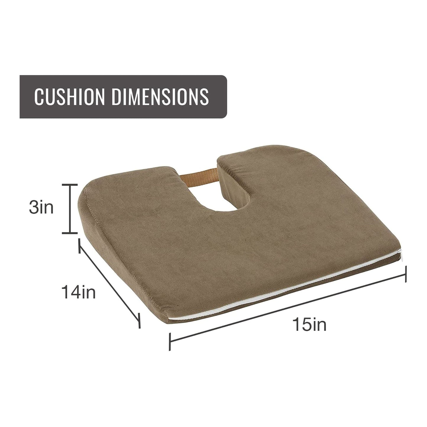 DMI® Foam Coccyx Support Seat Cushion
