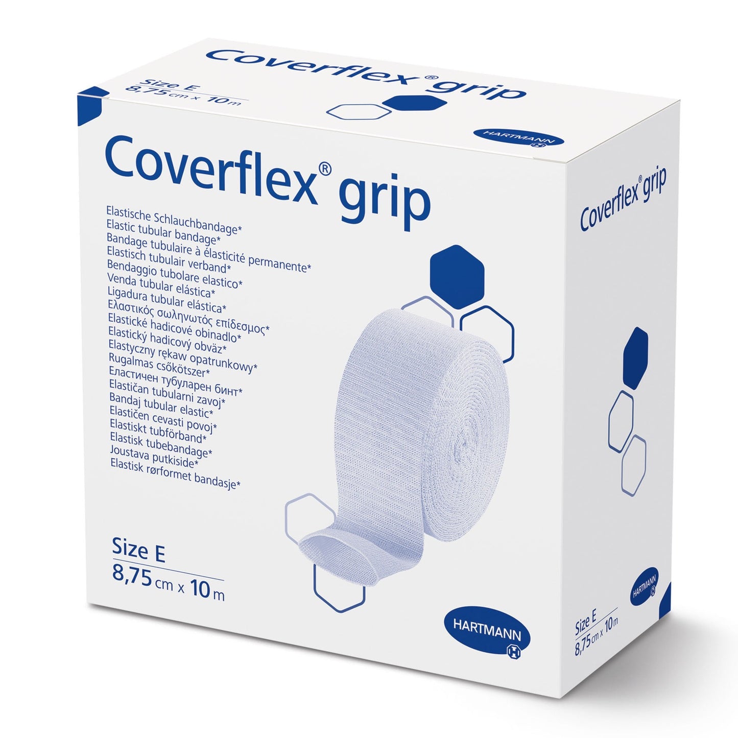 Coverflex® grip Pull-On Elastic Tubular Support Bandage, 3.4" x , Size E