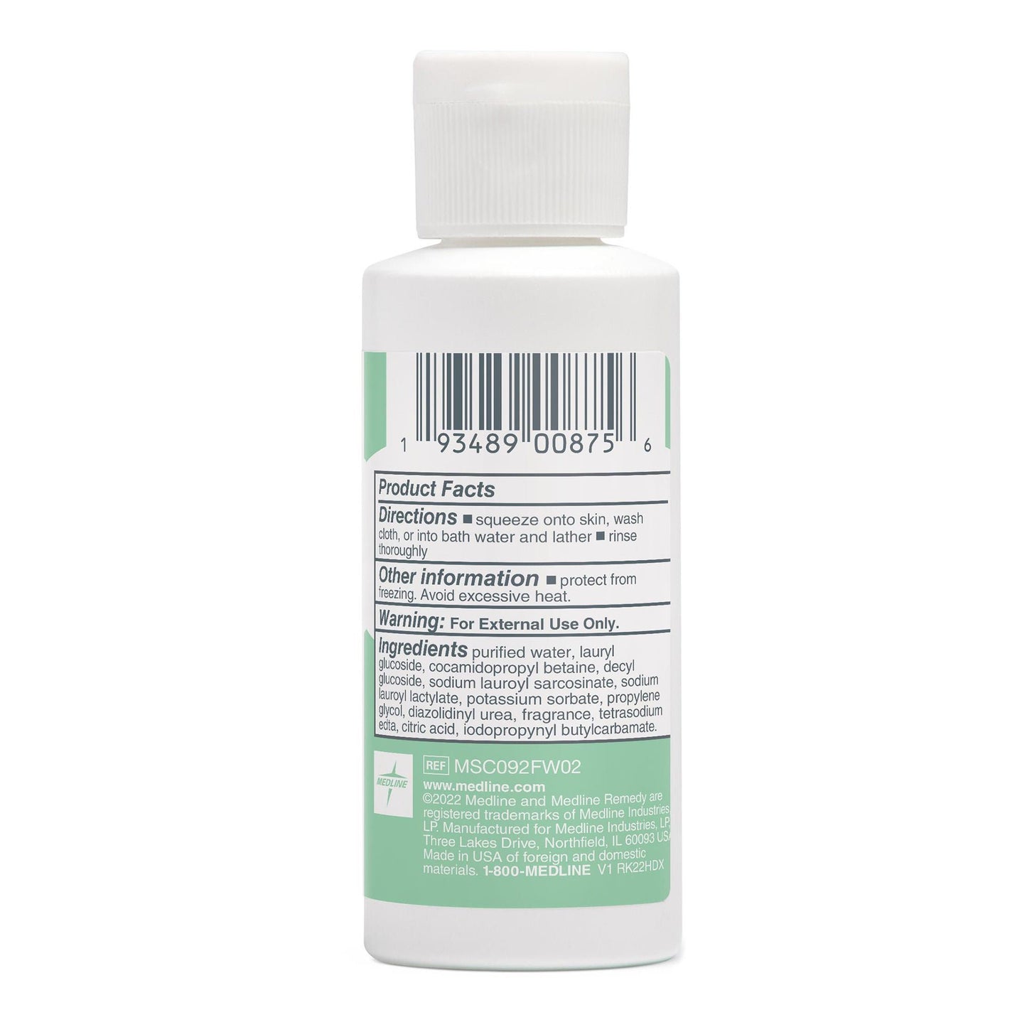 Remedy Baby Shampoo and Body Wash Flip Top Bottle Fresh Linen Scent