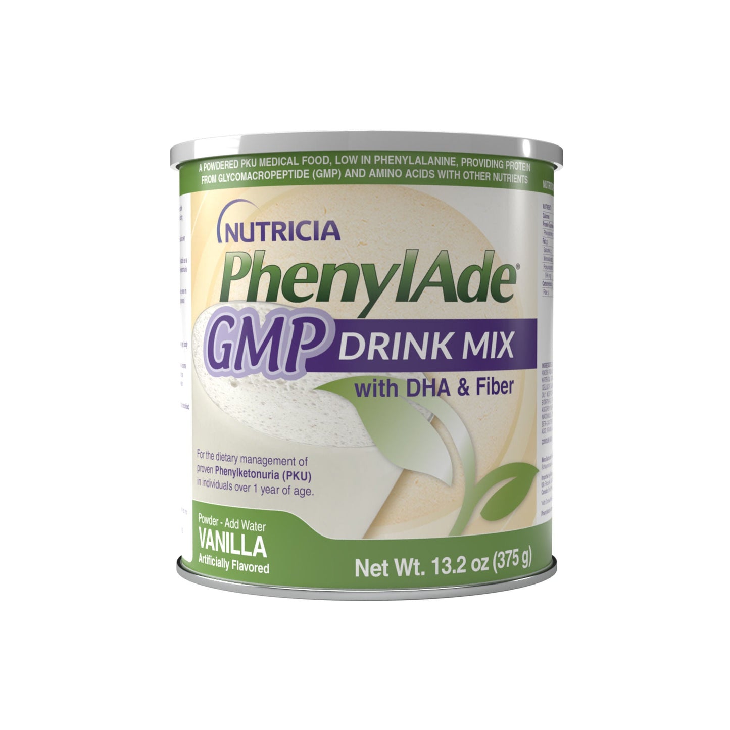 PhenylAde GMP Oral Supplement Vanilla Flavor Powder / 375 Gram Canister