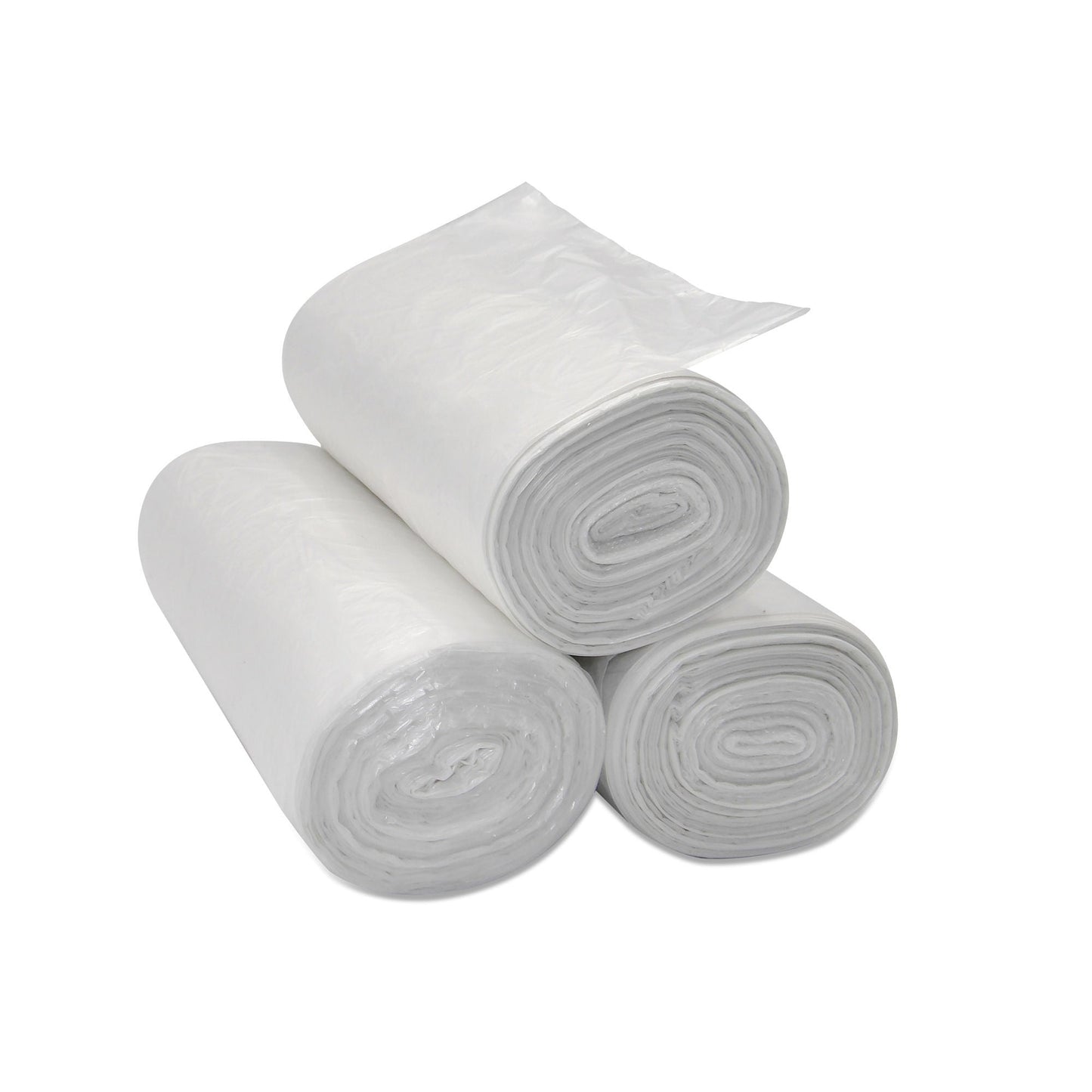 Medd Max Trash Bag 30 gal. 13 Mic. Clear High-Density Star Seal Bottom Coreless Roll