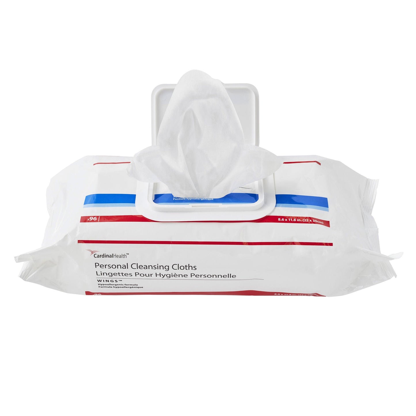 Cardinal Health™ Wings™ Personal Cleansing Cloths, Soft Pack
