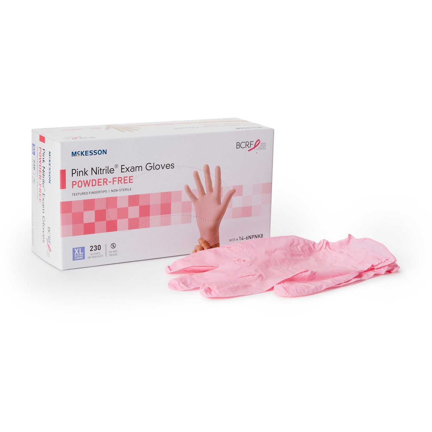 McKesson Pink Nitrile® Nitrile Exam Gloves, Pink