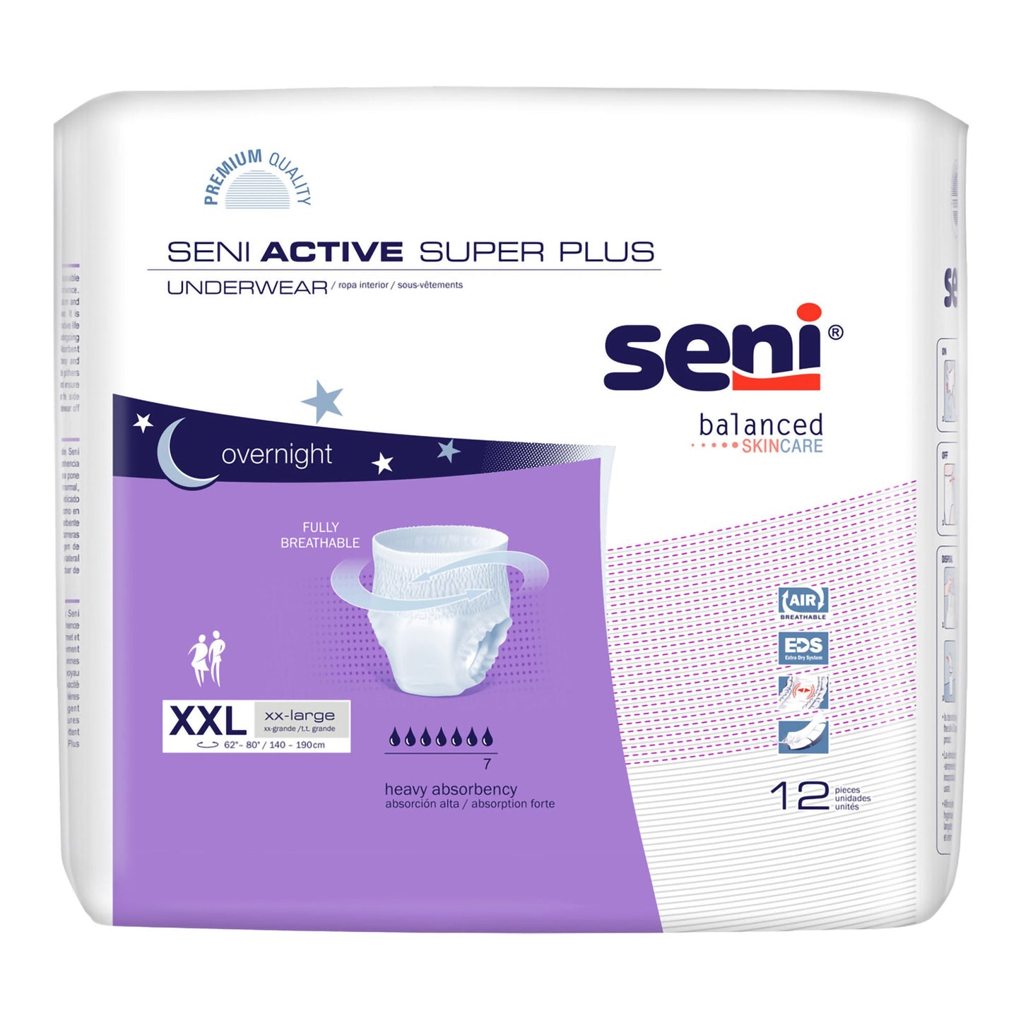 Seni® Active Super Plus Overnight Heavy Absorbent Underwear