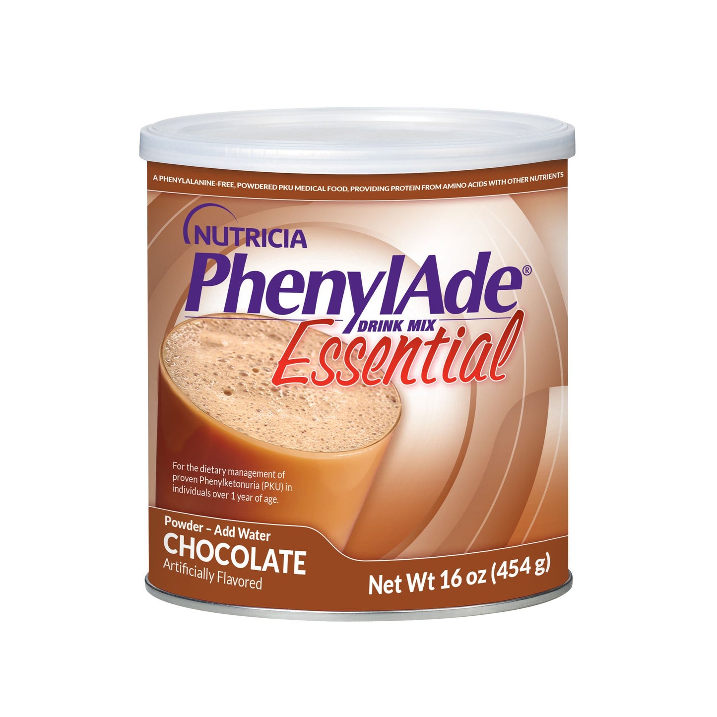 PhenylAde Oral Supplement Chocolate Flavor Powder / 454 Gram Canister