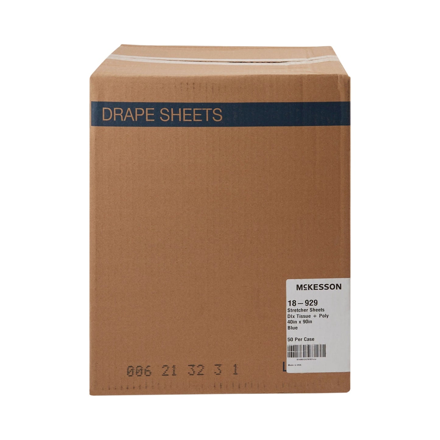 McKesson Blue Flat Stretcher Sheet