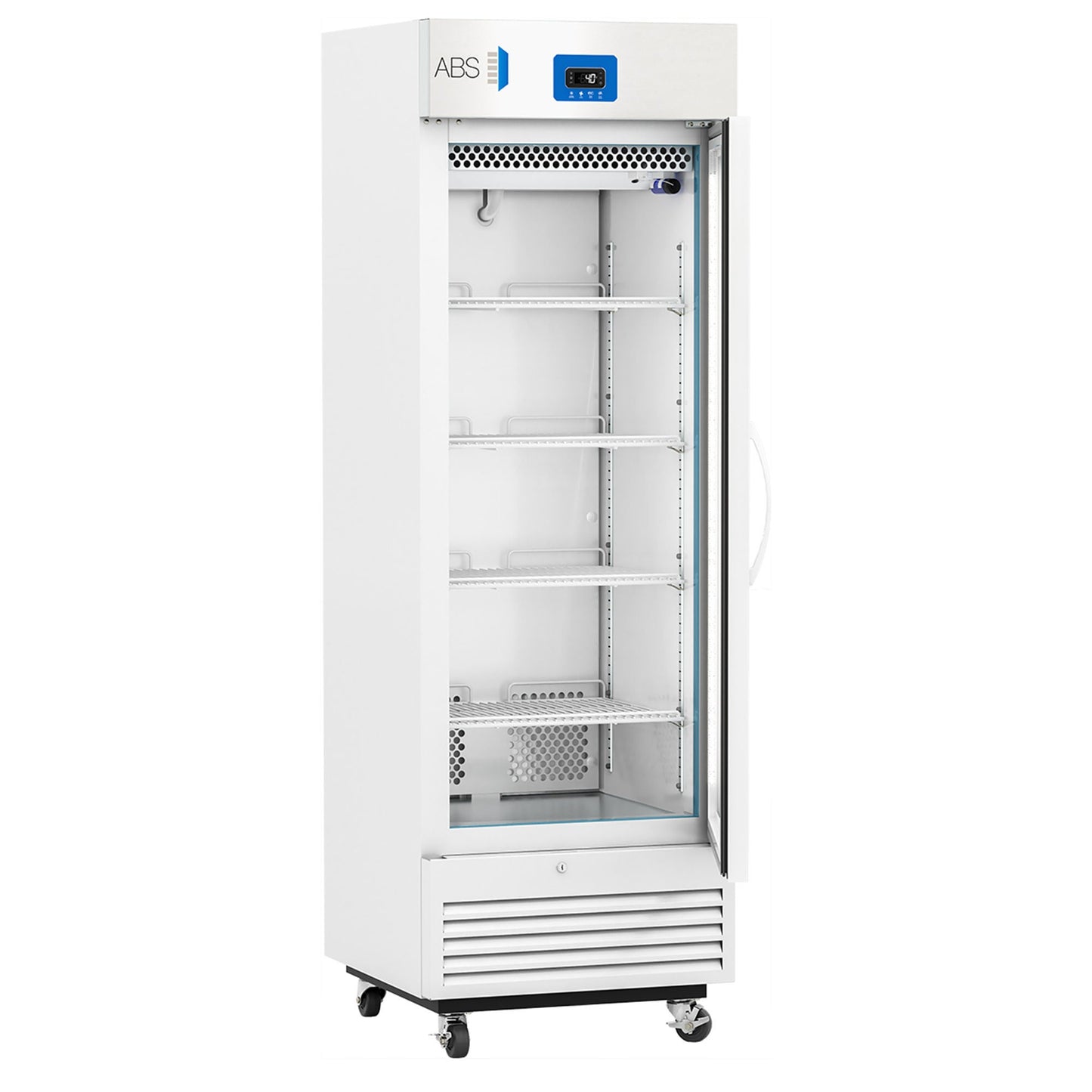 ABS Upright Refrigerator Laboratory Use 16 cu.ft. 1 Glass Swing Door Cycle Defrost