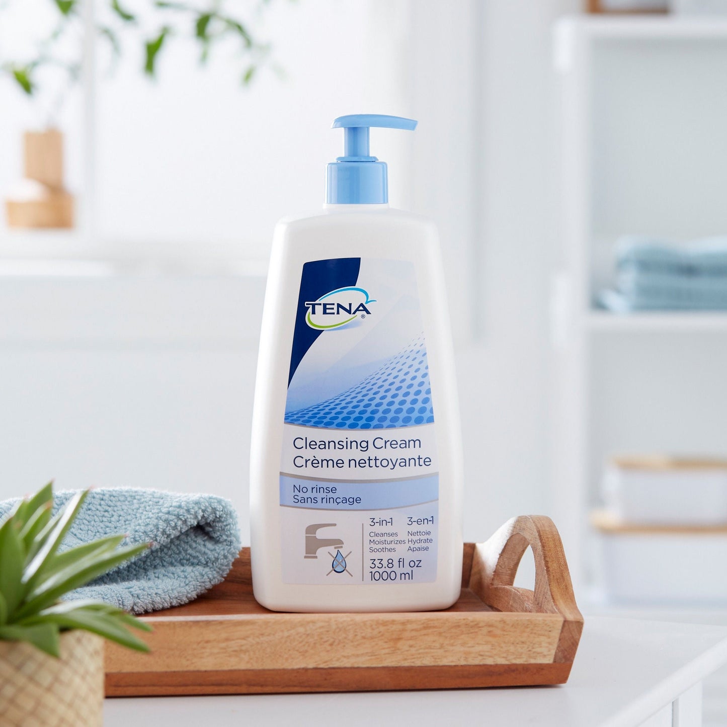 Tena® Body Wash Cleansing Cream, Alcohol-Free 3-in-1 Formula, Scented