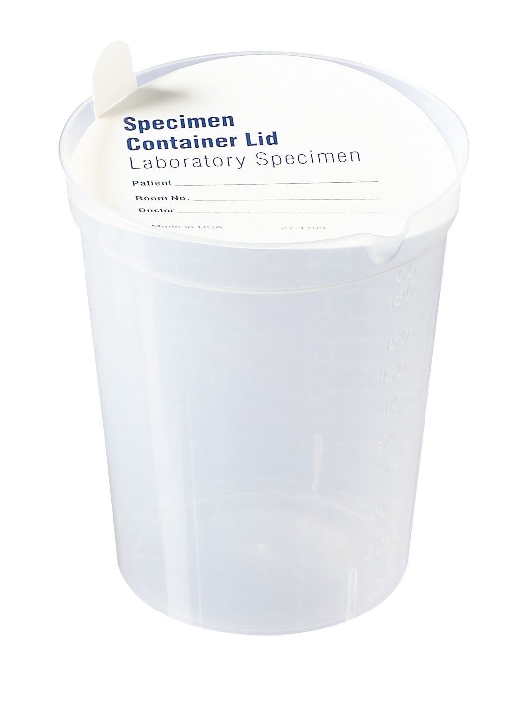 Specimen Container with Pour Spout