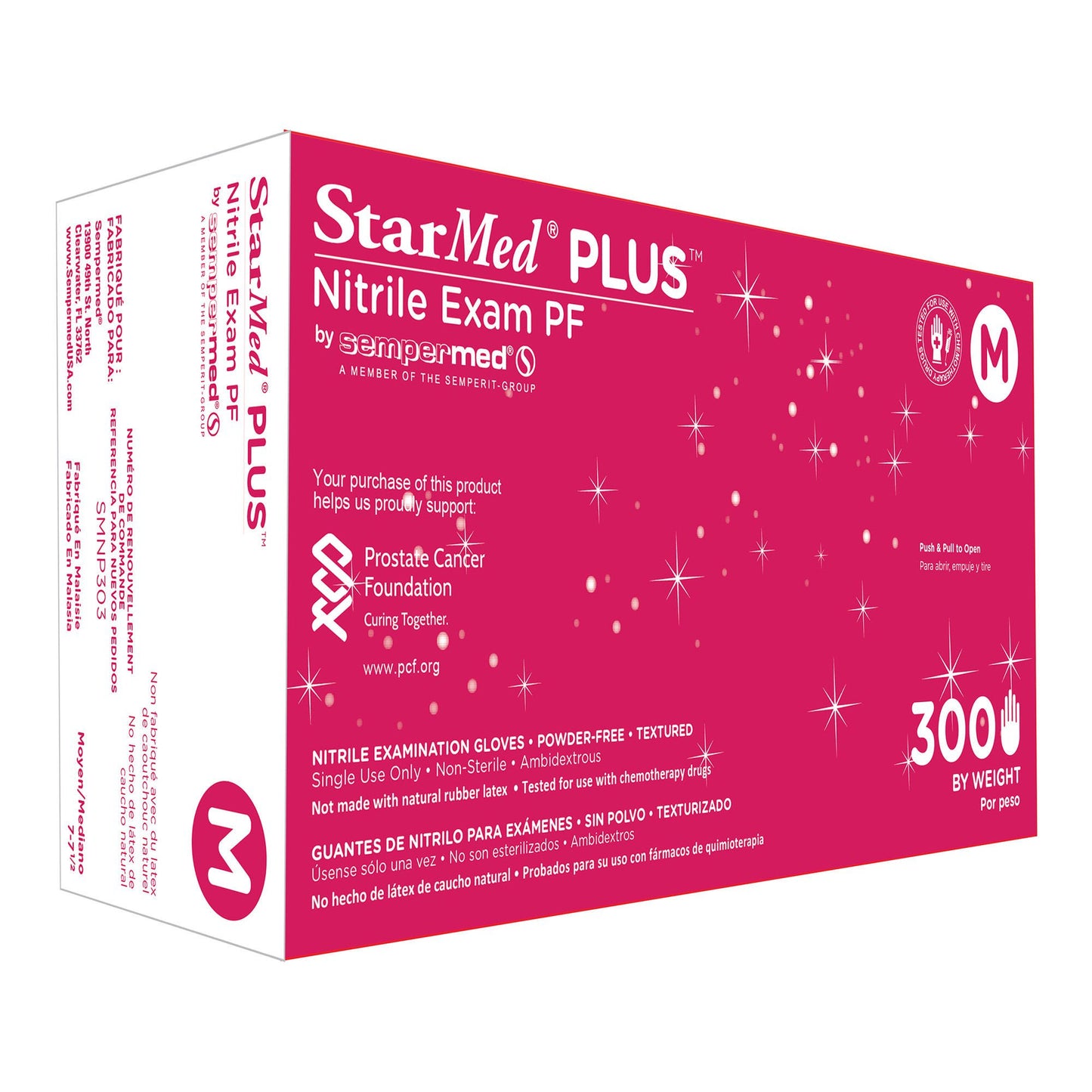 StarMed® Plus™ Nitrile Exam Gloves, Blue