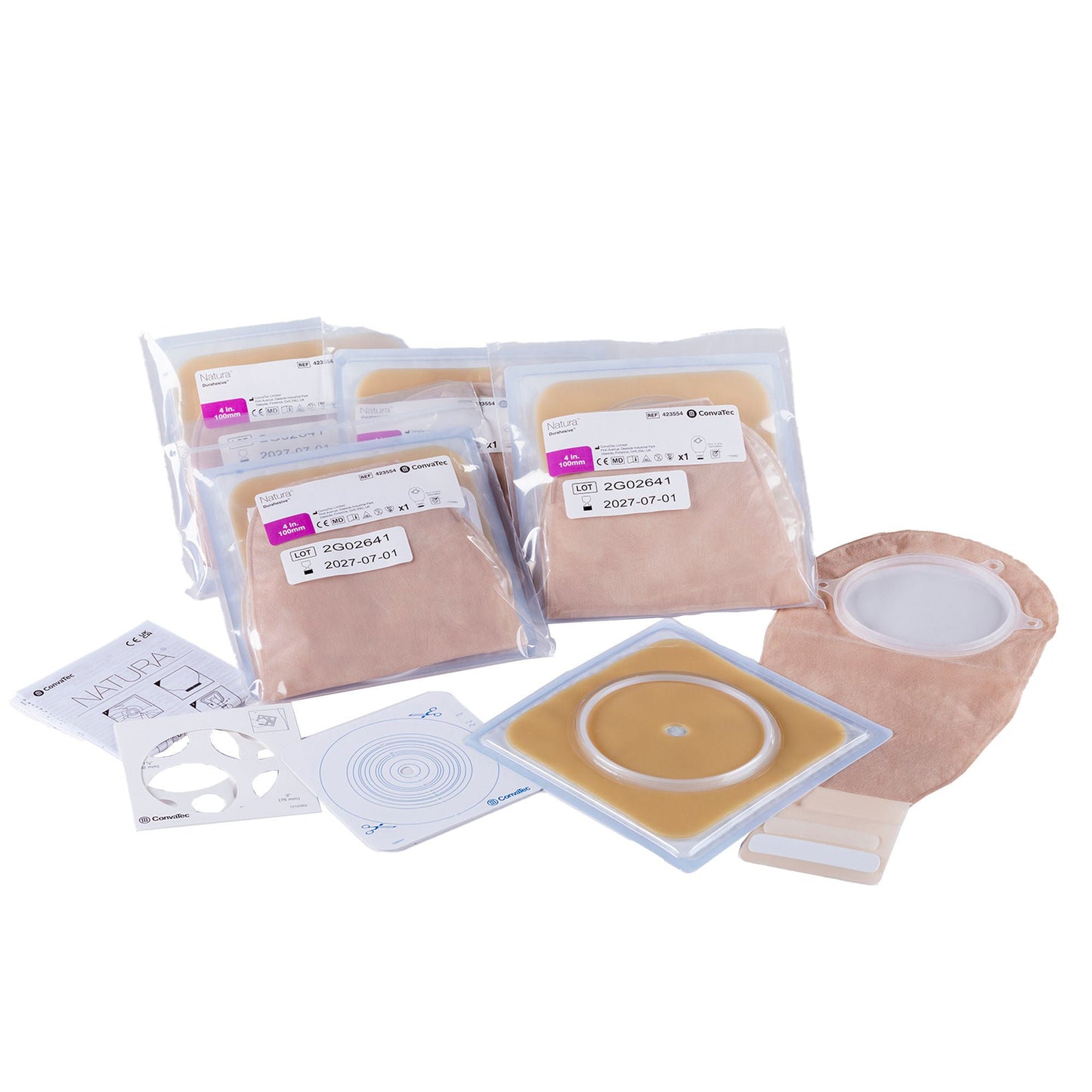 Natura Ostomy Pouch One-Piece System Trim To Fit Drainable