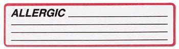 Carstens® Allergy Alert Pre-Printed Label