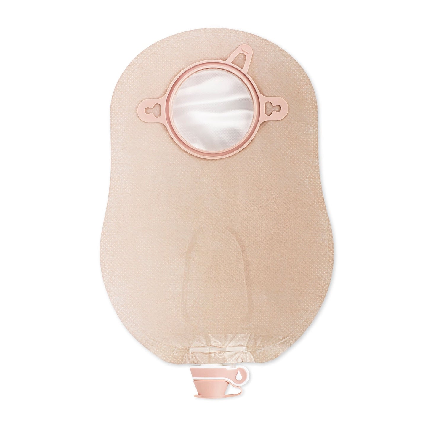 New Image™ 18922 Two-Piece Ultra-Clear Urostomy Pouch, Flange, Green Match