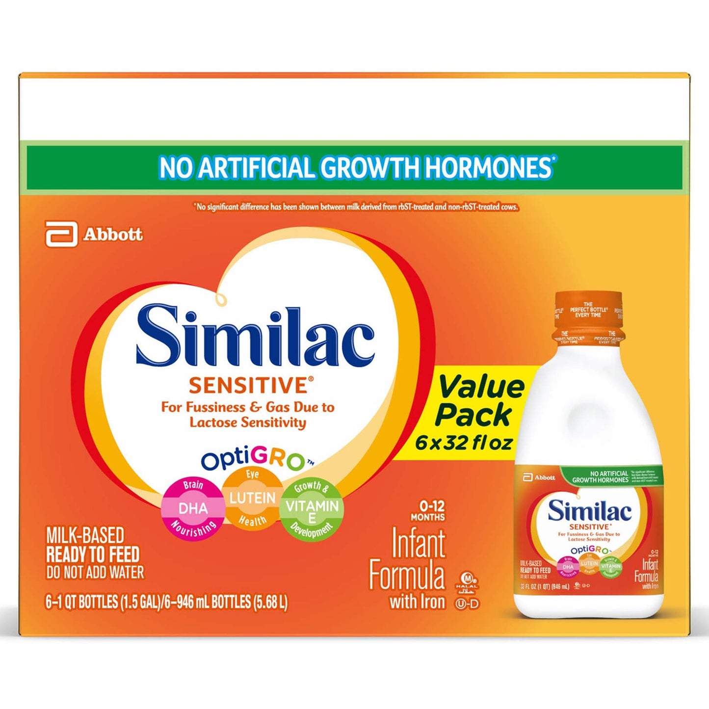 Similac® Sensitive® Ready to Use Infant Formula, bottle
