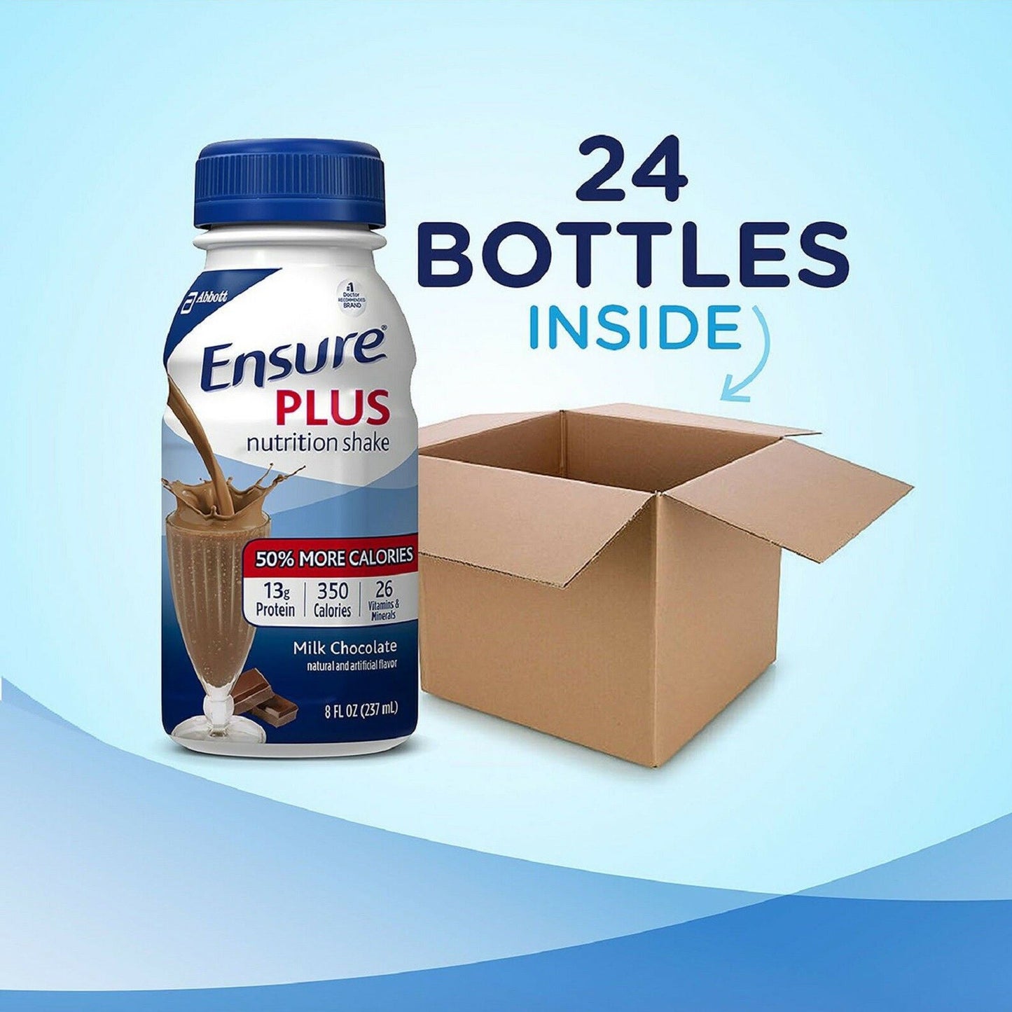 Ensure® Plus Therapeutic Nutrition, Chocolate, Bottle