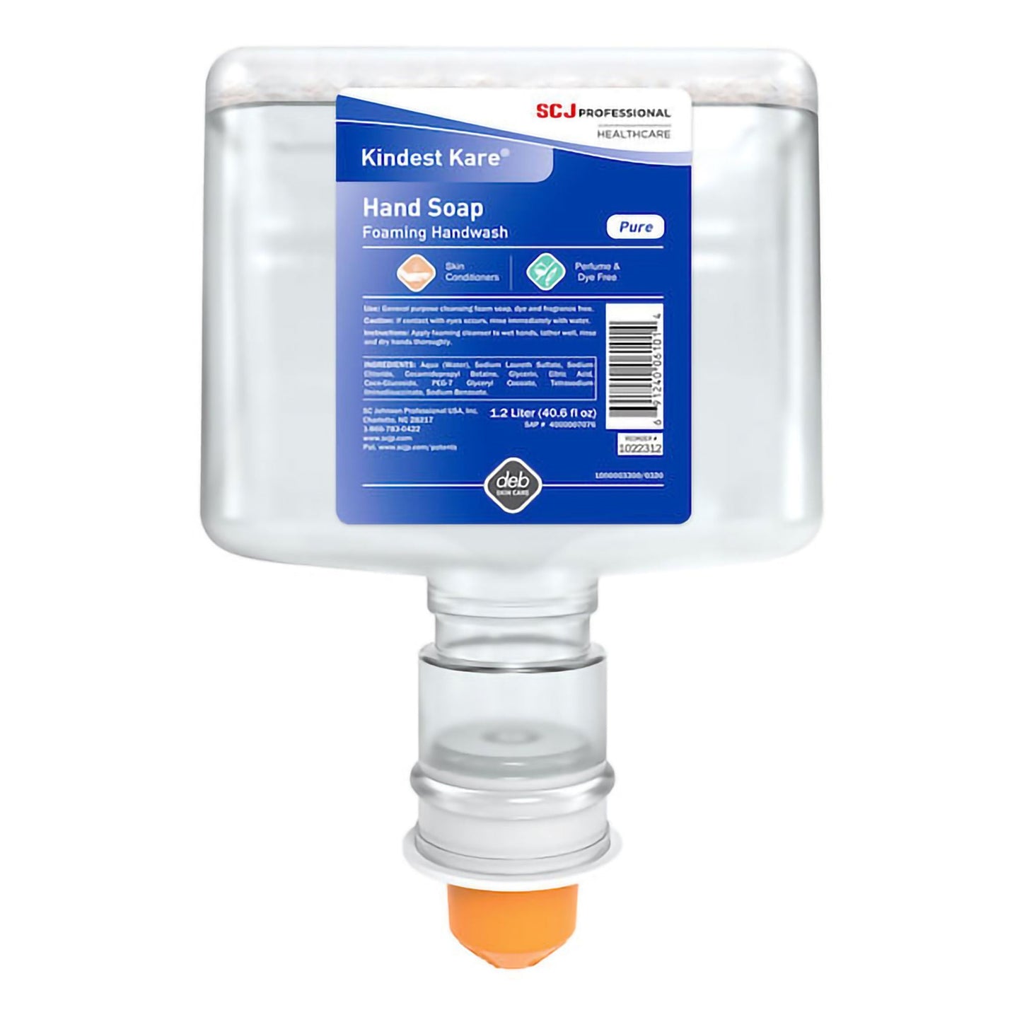 Kindest Kare PURE Soap Foaming Dispenser Refill Bottle Unscented