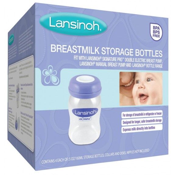 Lansinoh Breast Milk Storage Bottle Clear