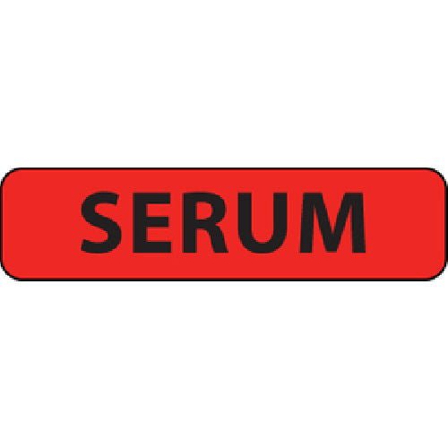 MedVision Drug Label Syringe Label Serum Red