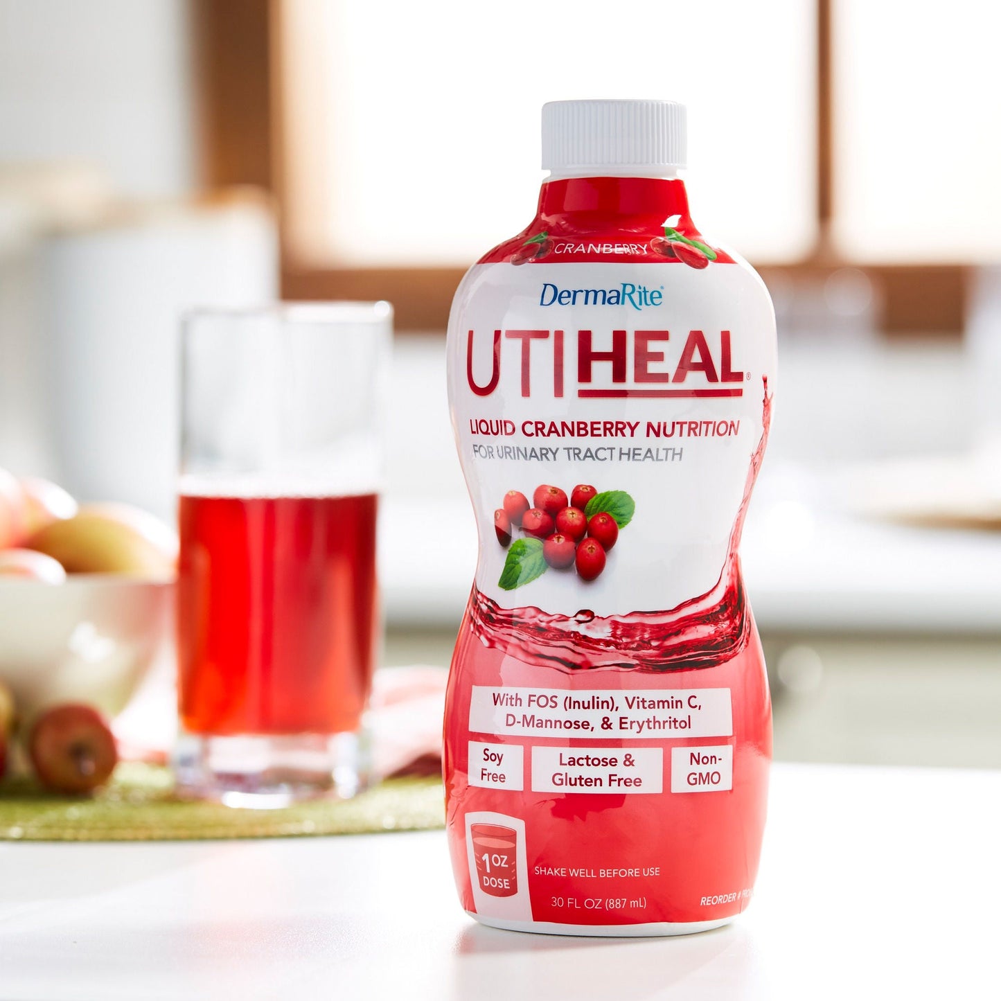 UTIHeal™ Liquid Cranberry Nutrition for Urinary Tract Health, bottle