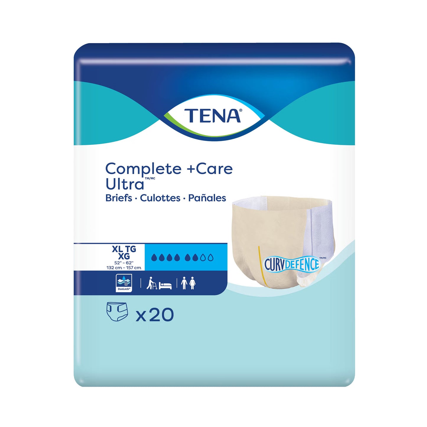 TENA Complete +Care Ultra™ Briefs with CurvDefence™