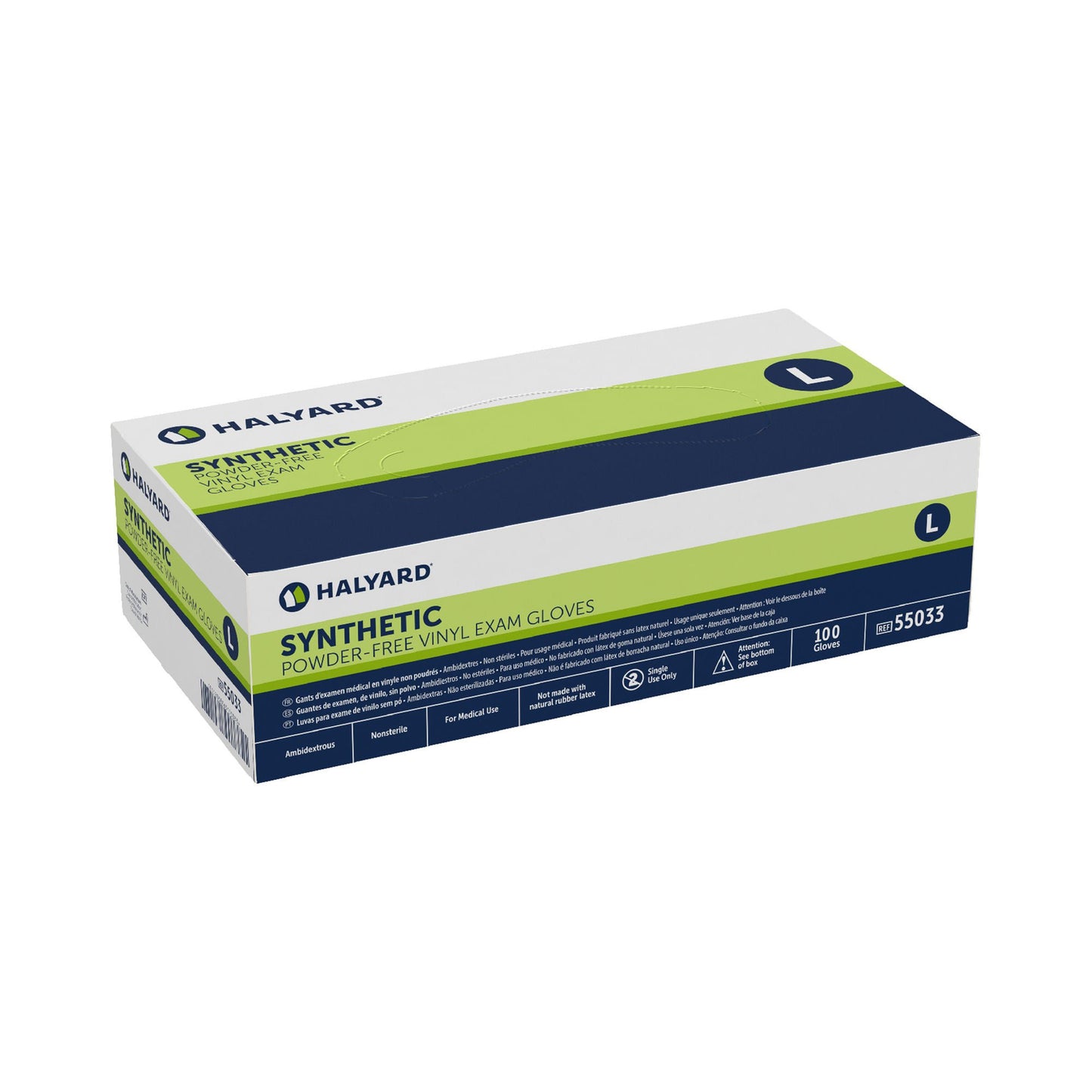 Halyard™ Vinyl Exam Gloves, Clear - view 6