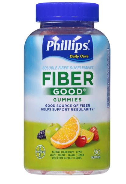 Phillips' Fiber Good Fiber Supplement Assorted Flavors Gummies 4 Gram Strength Fiber