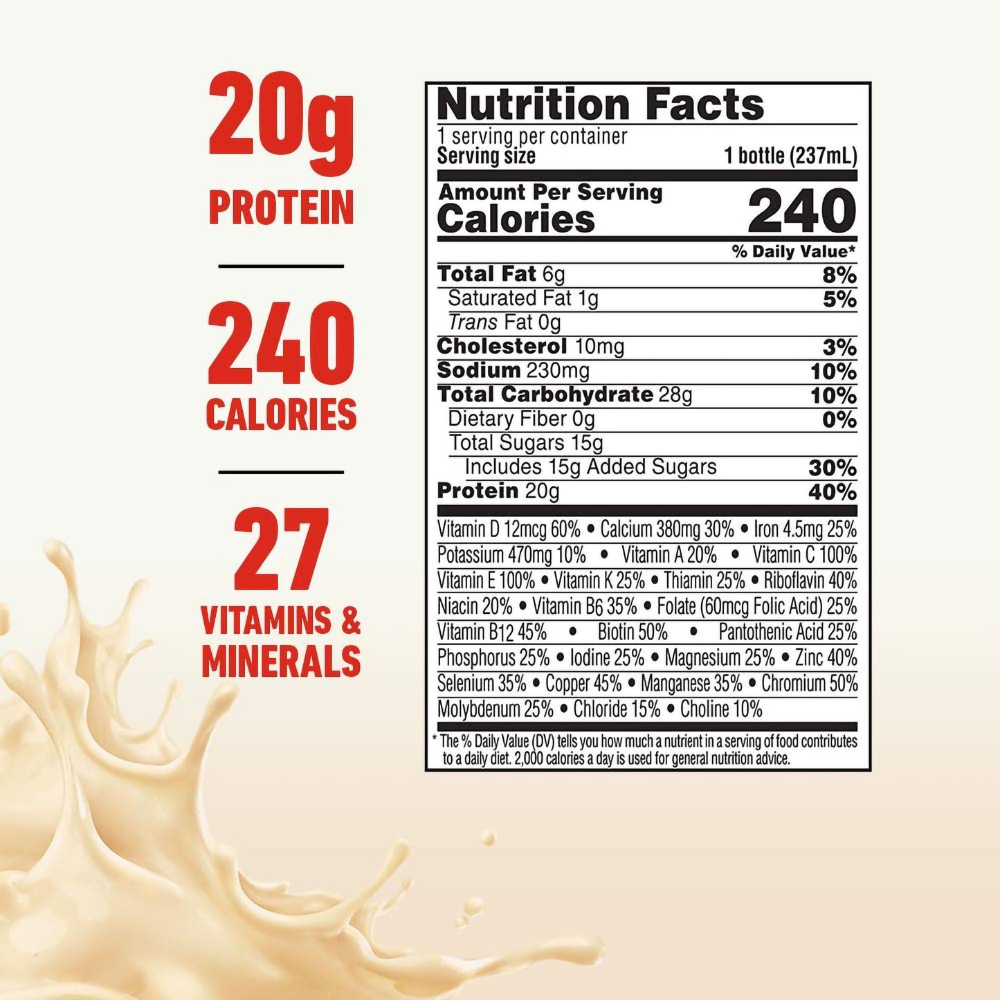Boost® High Protein Vanilla Complete Nutritional Drink, bottle