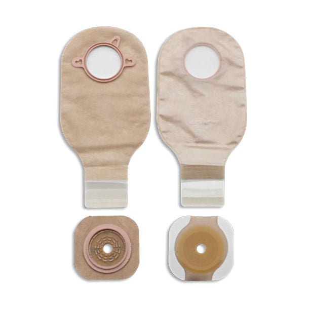 New Image™ 19006 Two-Piece Ileostomy/Colostomy Pouch, Flange, Yellow Match