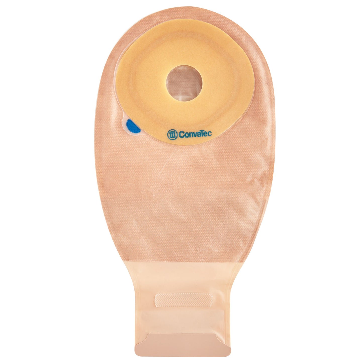 Esteem+ Ostomy Pouch One-Piece System Length Flat, Pre-Cut 1-3/8 Inch Stoma Drainable