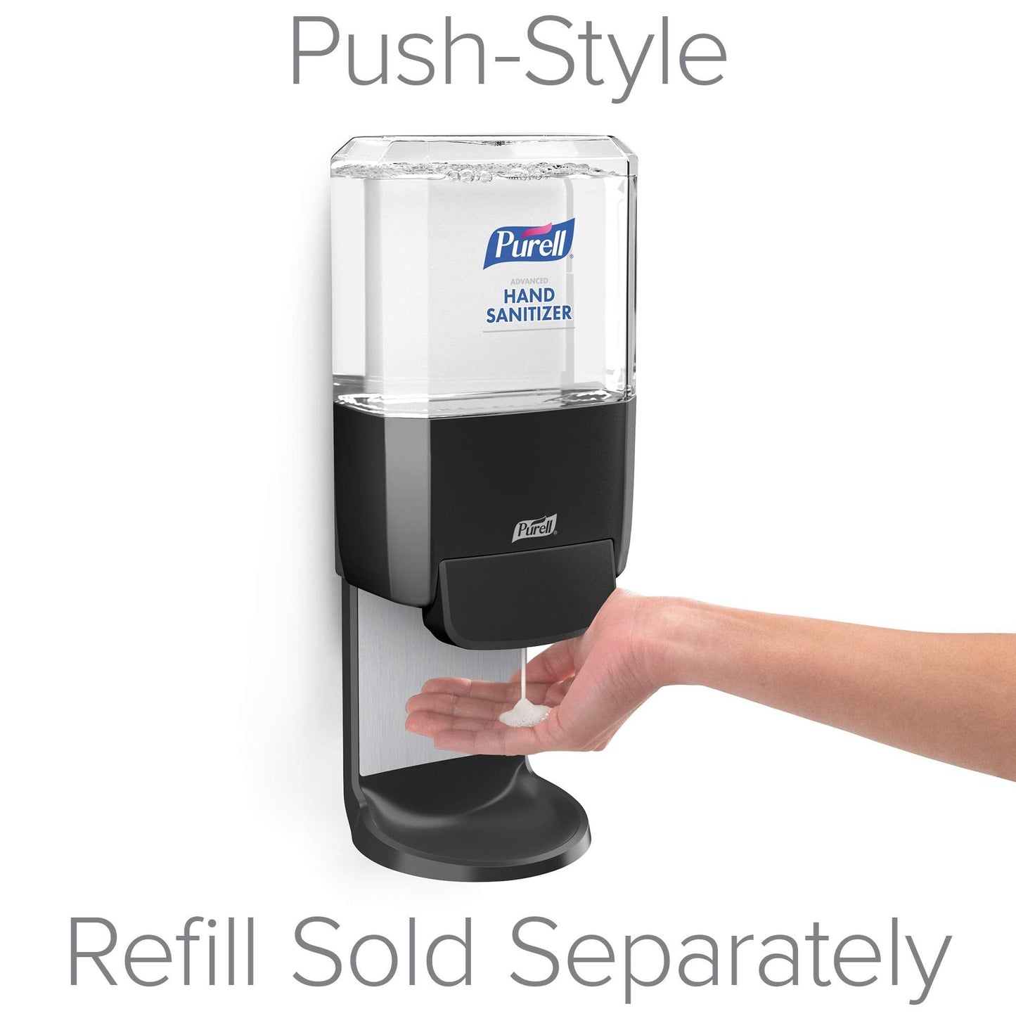 Purell ES4 Hand Hygiene Dispenser Graphite ABS Plastic Manual Push Wall Mount