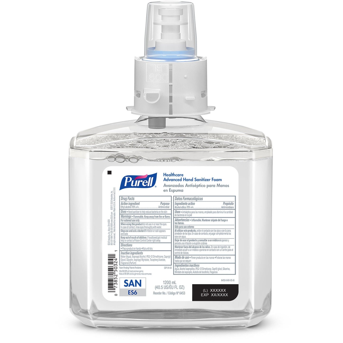 Purell® Healthcare Advanced Hand Sanitizer Foam Refill for ES6 Dispenser