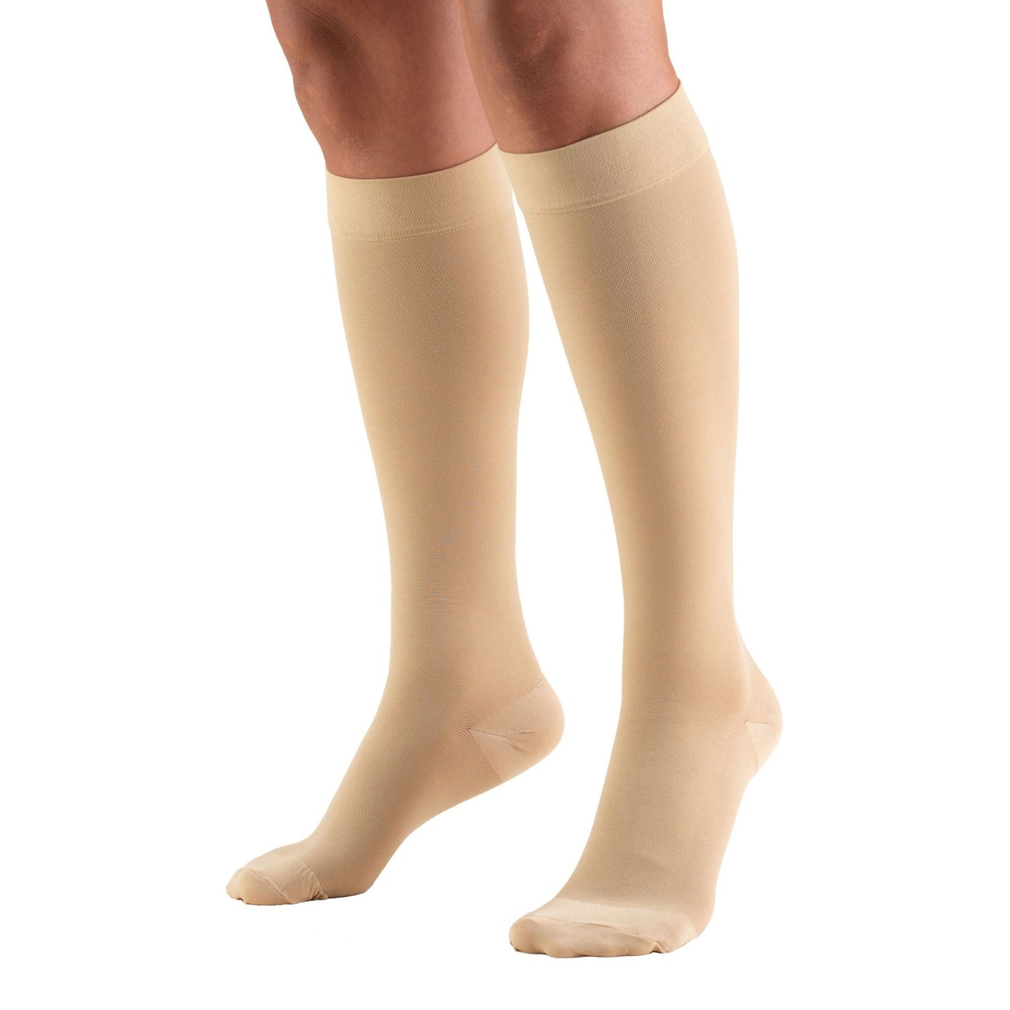 Truform Compression Stocking Knee High X-Large Beige Closed Toe