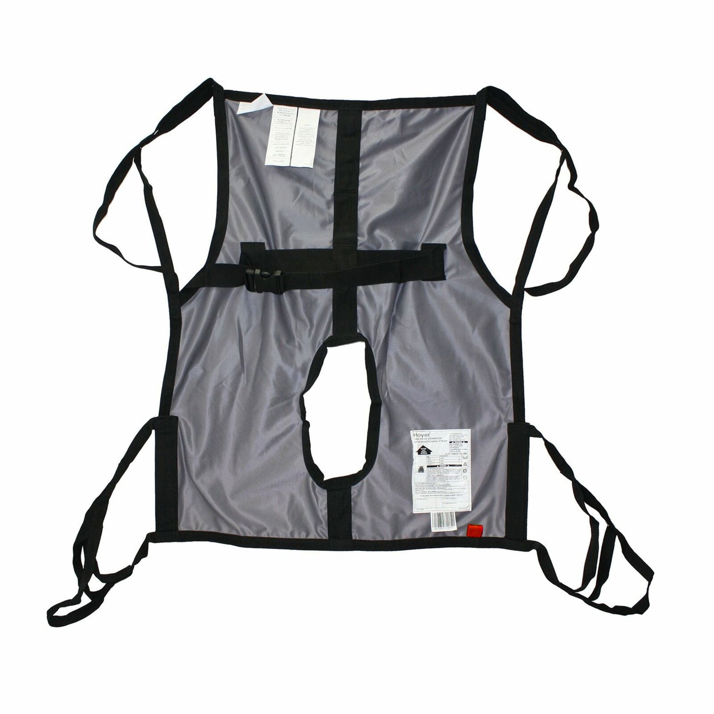 Hoyer One Piece Commode Commode Sling 4 Point Cradle Without Head Support Loop Attachment Small 75 to 150 lbs. Weight Capacity