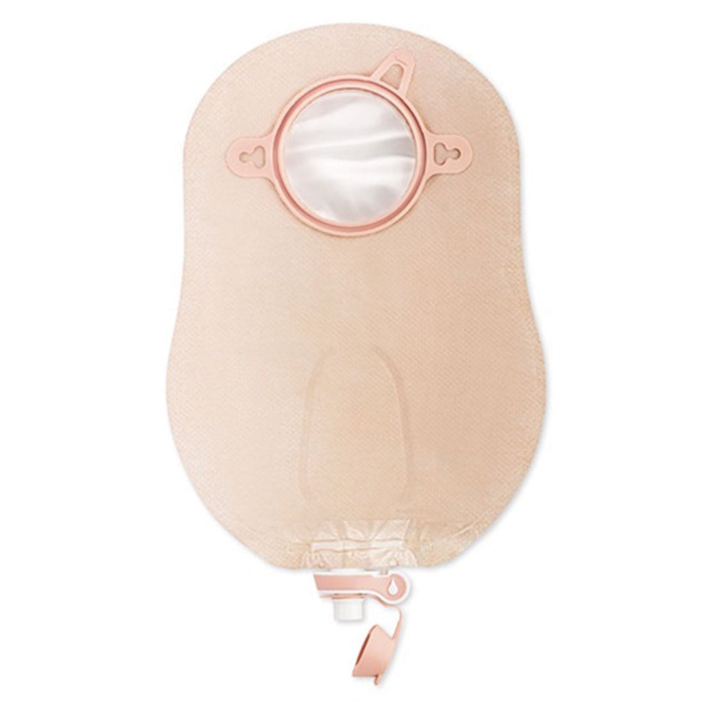 New Image™ Two-Piece Ultra-Clear Urostomy Pouch, Flange, Blue Match