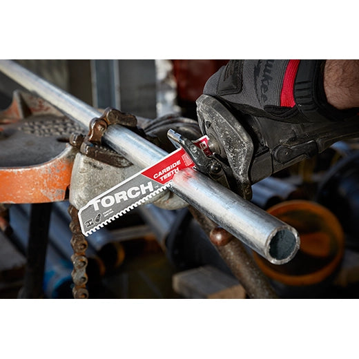 Milwaukee 6" 8 TPI TORCH with Carbide Teeth SAWZALL Blade (1 PK) 48-00-5201 | 6 in Blade Length