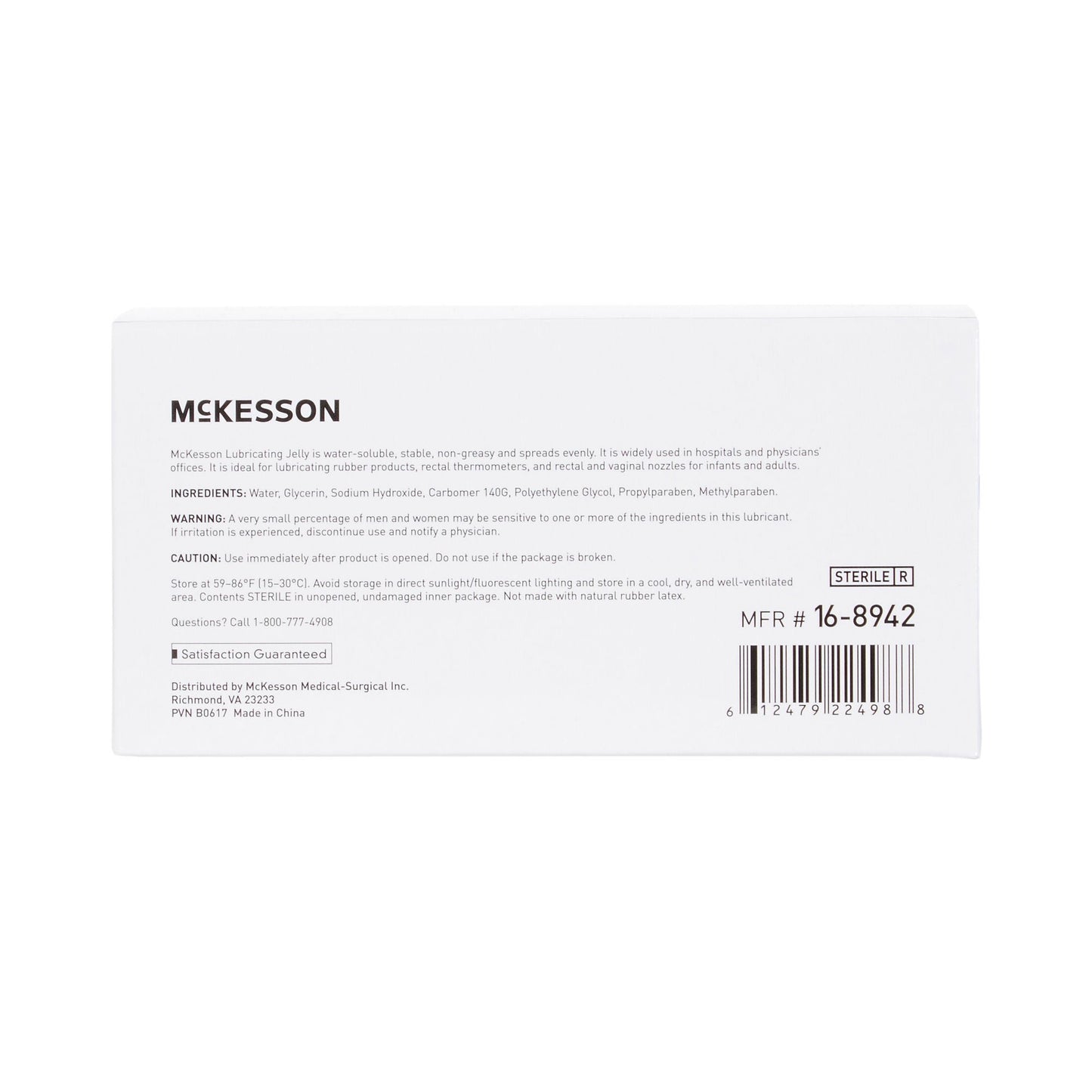 McKesson Lubricating Jelly, 3-gram Packet