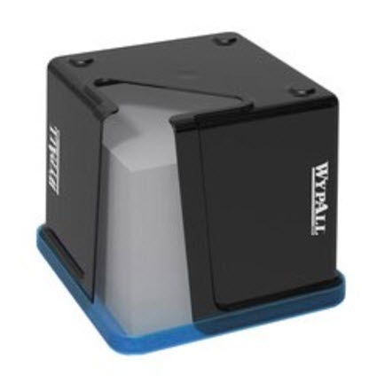 WYPALL* Wipe Dispenser Black / Clear Manual Pull Surface Mount