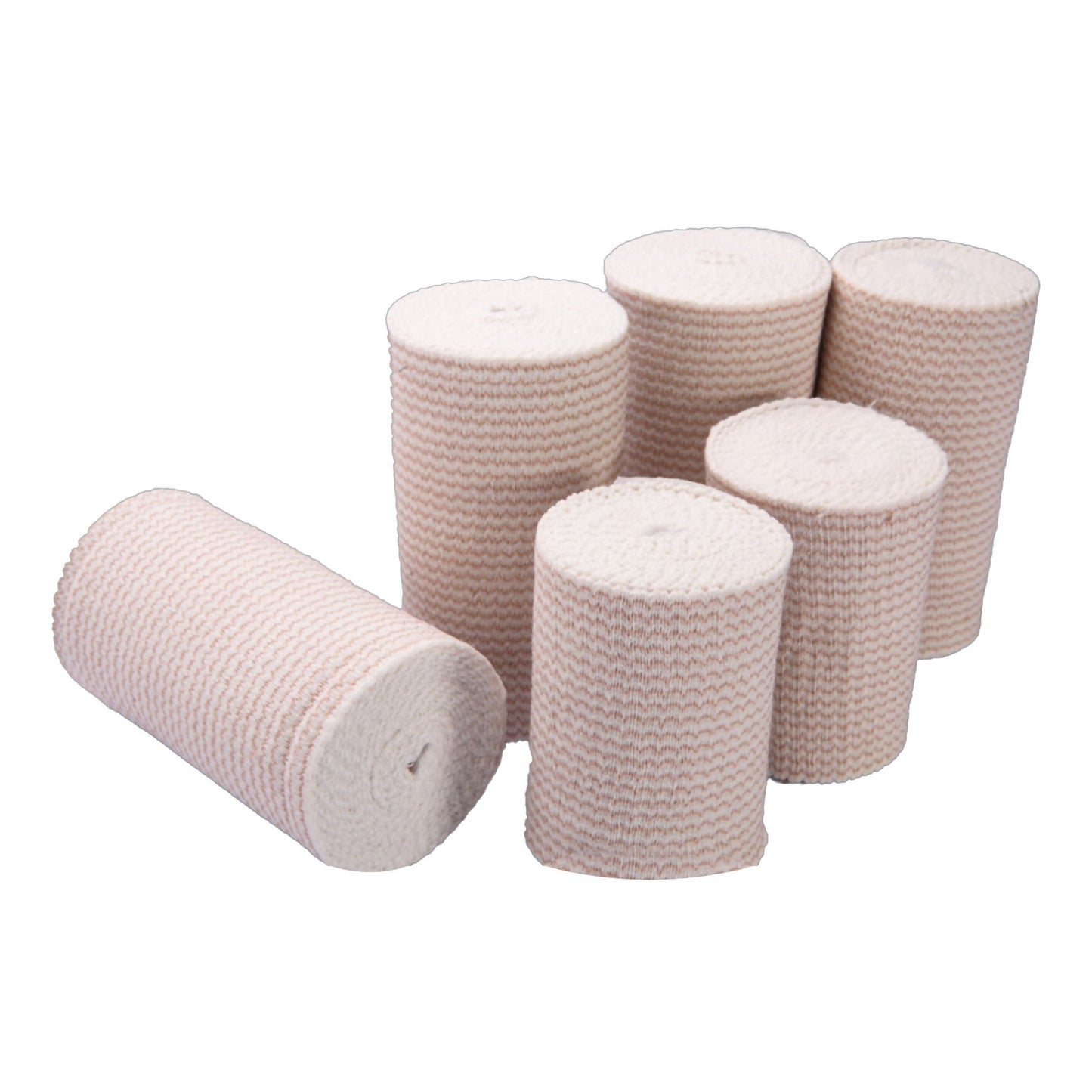 Welmed Premium Weave Single Hook & Loop Closure Elastic Bandage, 6" x