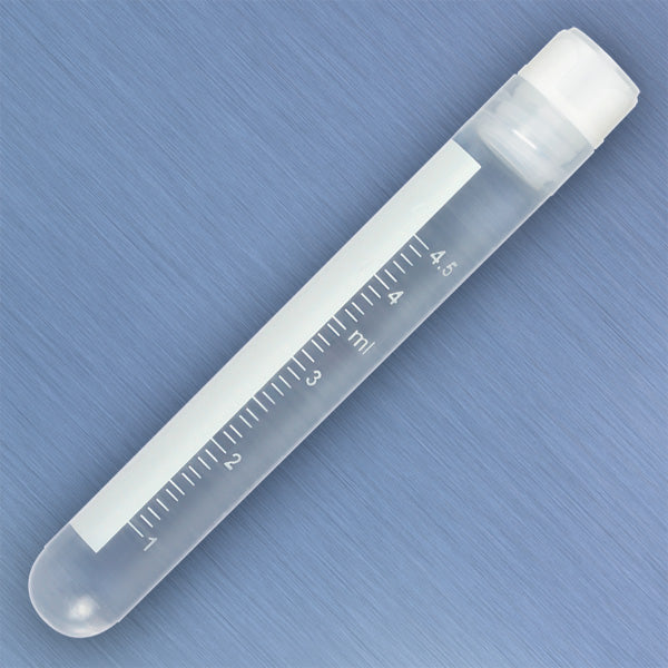 Globe Scientific 3006 5.0 mL Cryogenic Vial, TUBE: POLYPROPYLENE (PP) - CAP: POLYETHYLENE (PE) - Case of 500