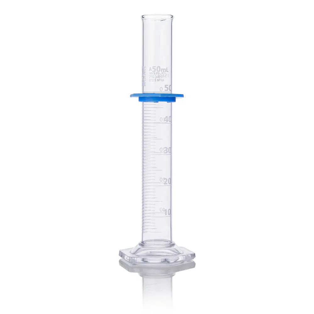 Globe Scientific Cylinder, Graduated, Globe Glass, 50mL, Class A, To Deliver (TD), Dual Grads, ASTM E1272, 1/Box 8300050 Laboratory Equipment