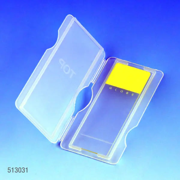 Slide Mailers, Polypropylene, Natural — 1/2/3-Slide Capacity, 100/Pack | Globe Scientific