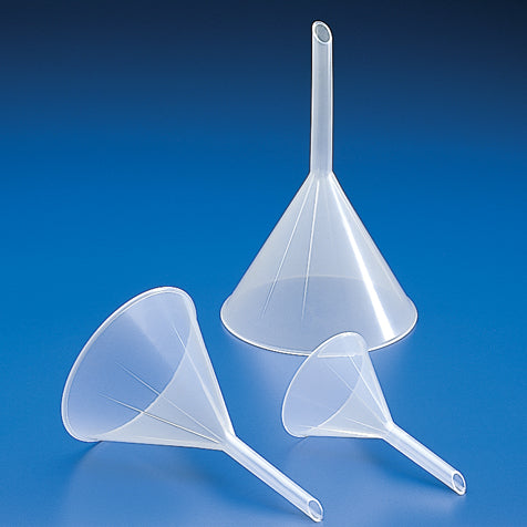 Polypropylene analytical funnel PP for laboratory filtration - Globe Scientific