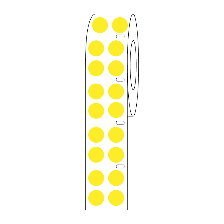 Globe Scientific LTC-13Y cryogenic label dots Yellow