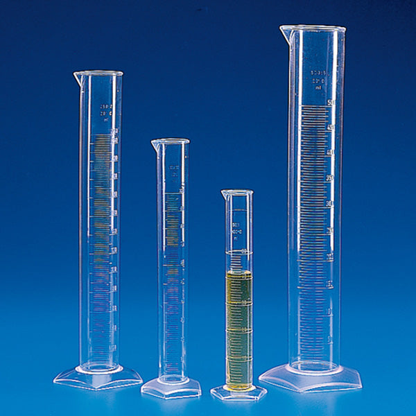 Globe Scientific Graduated Cylinders PMP (TPX) Molded Graduations 10-2000mL 10mL