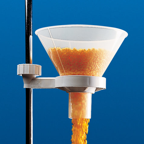 Polypropylene powder funnel PP wide bore for laboratory powder transfer - Globe Scientific