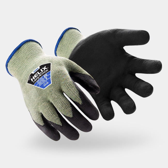 HexArmor Helix 2080 Abrasion Resistant Gloves | ANSI Cut A6, Foam Nitrile Palm, 13-Gauge