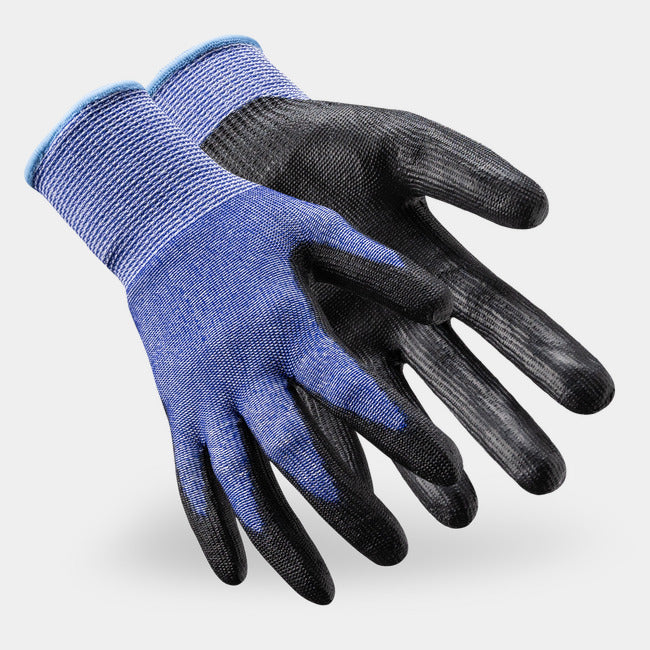 HexArmor Helix 2076GM Polyurethane-Coated Cut A6 Gloves | ANSI Cut A6, Polyurethane Palm, 13-Gauge