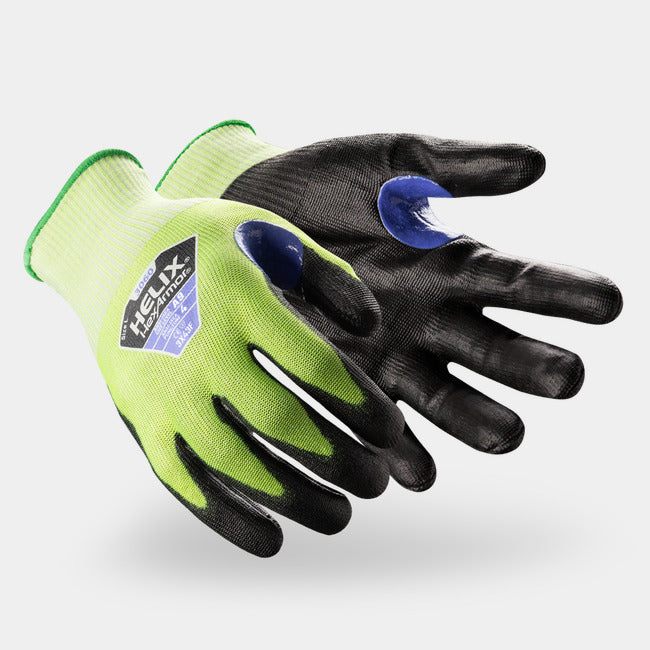 HexArmor Helix 3060 Cut-Resistant Gloves | ANSI Cut A9, Polyurethane Palm, 18-Gauge